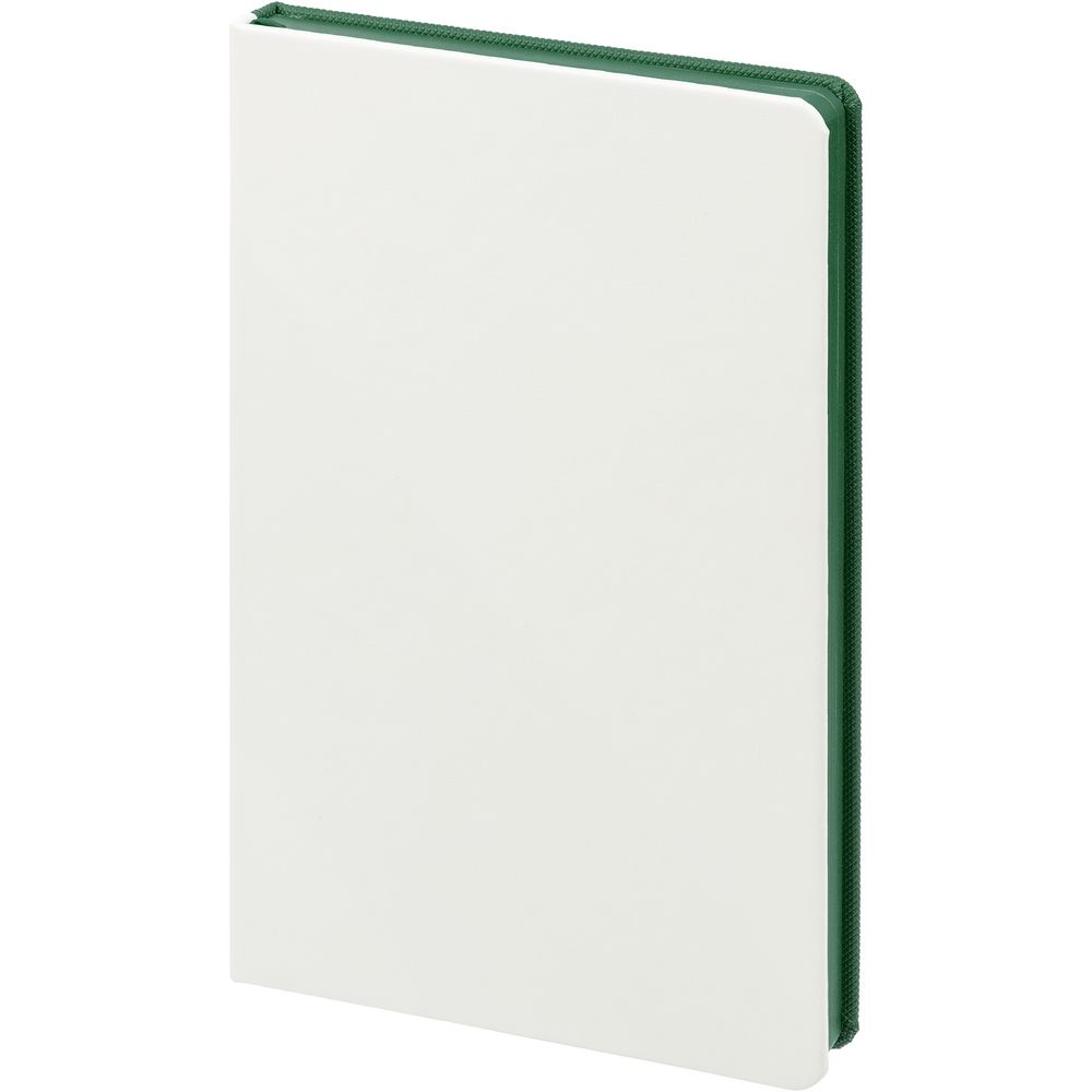 Ежедневник Duplex, недатированный, белый с зеленым-1