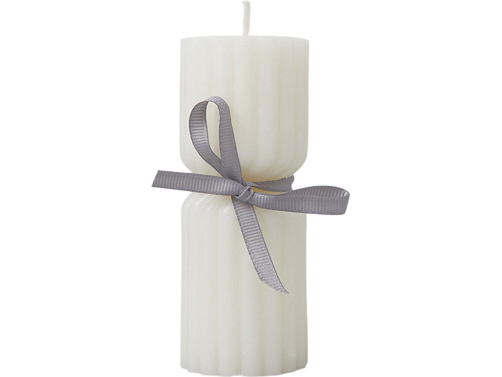 Набор свечей с гранями Vela, темно-серый, белый-5