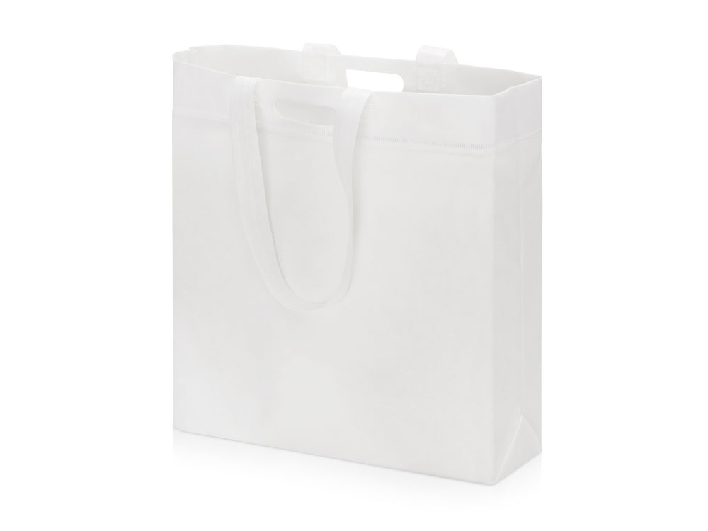 Сумка для покупок из спанбонда Ambit, 380*120*400 с ручкой 550/30 мм, белый-0