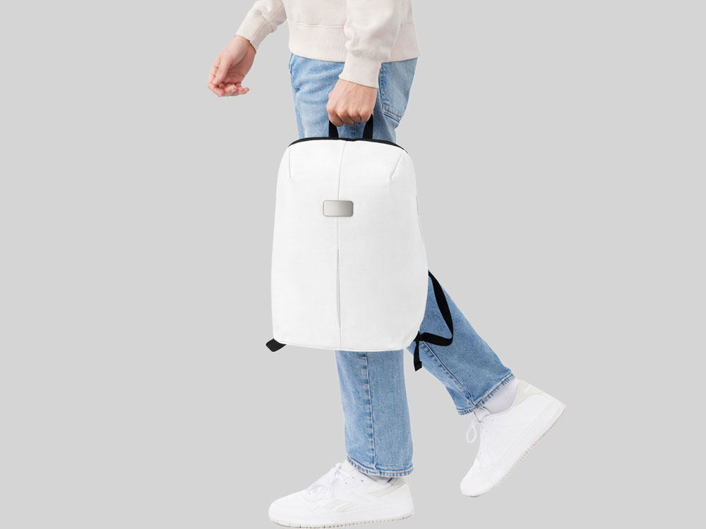 Рюкзак с защитой от краж Phantom Mini, белый-12