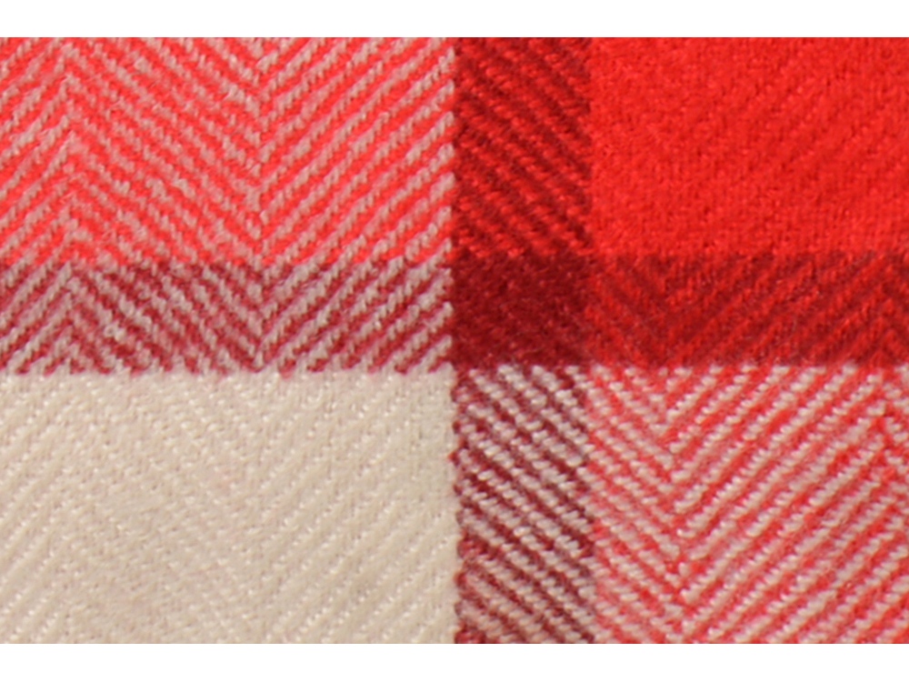 Плед акриловый в клетку Tartan, красный-3