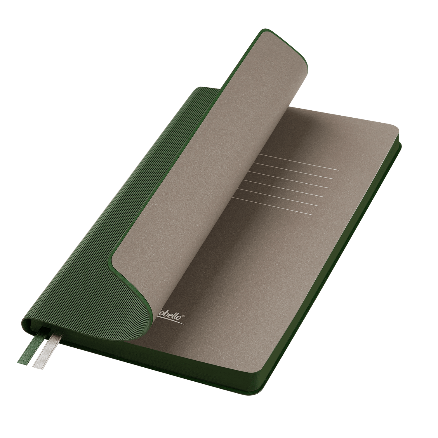 Ежедневник Рейн (Rain) недатированный, зеленый-0