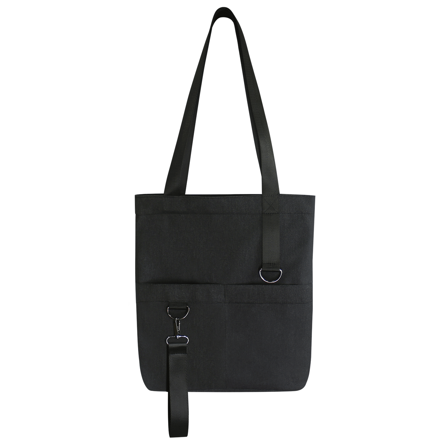 Шоппер Superbag ZIP, с двумя карманами и молнией (черный)-3