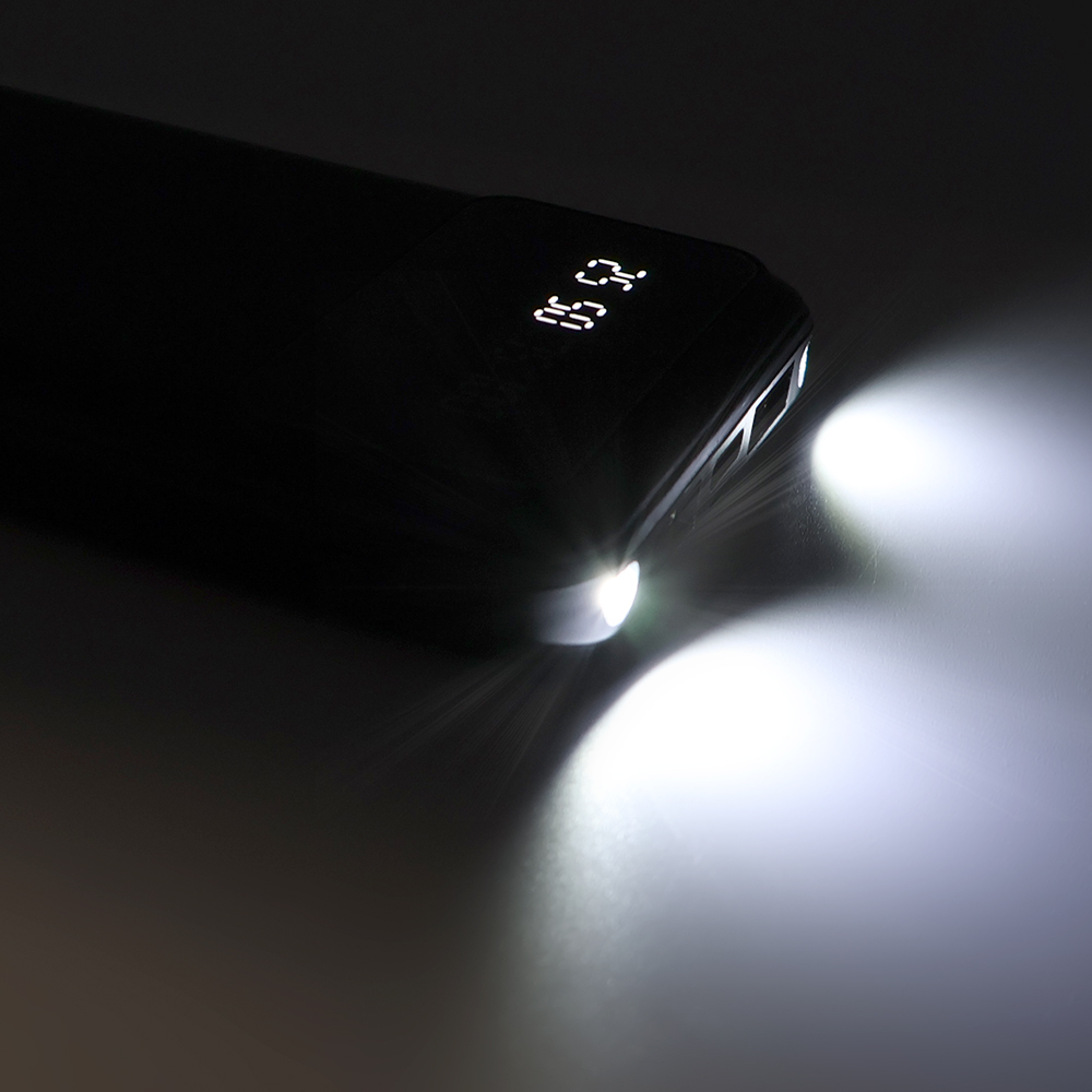 Внешний аккумулятор Dorado 10 000 mAh с фонариком, Черный-3