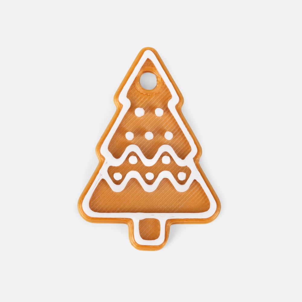 Мини-подвеска «Пряник», 3D-печать на заказ, елочка-0
