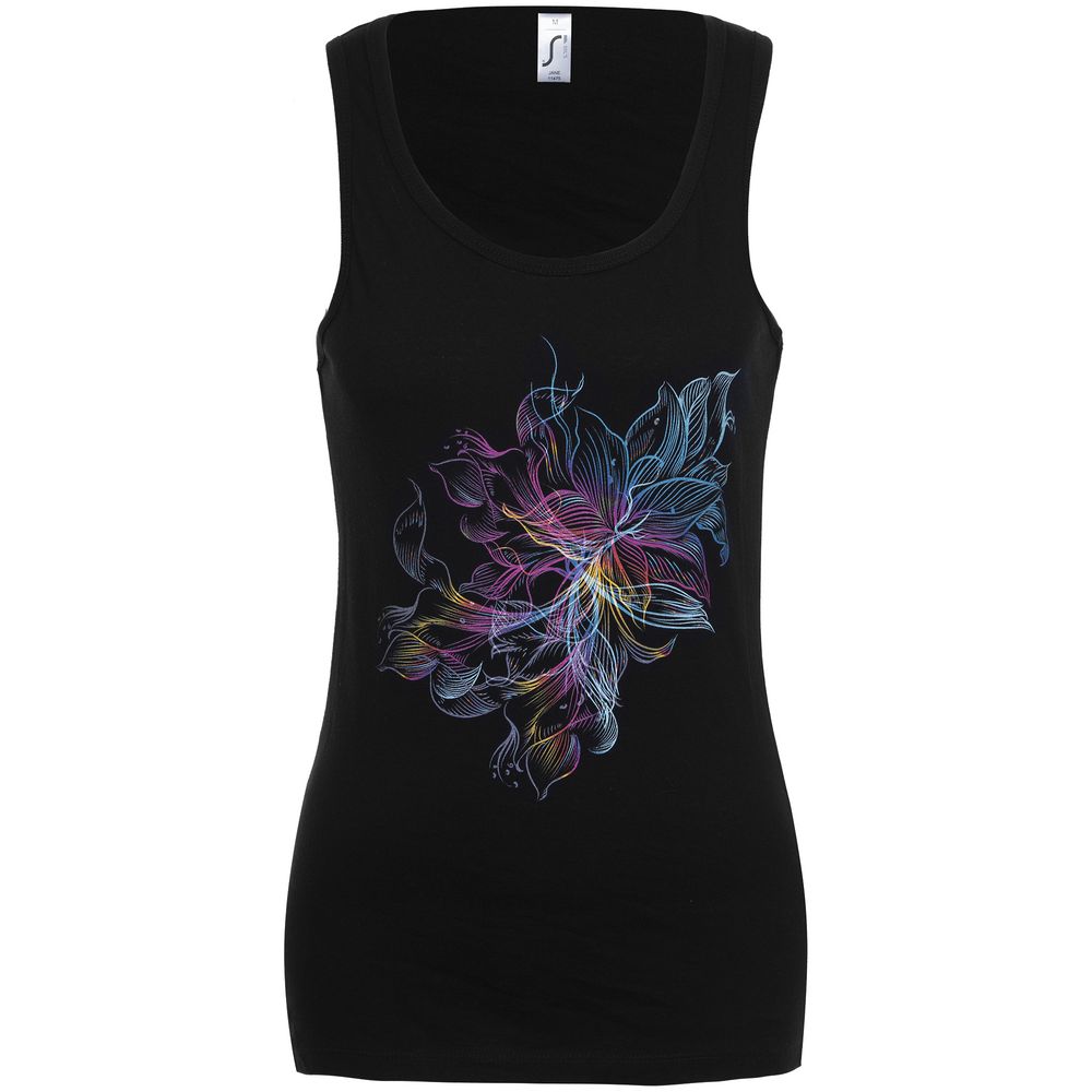 Майка женская Vibrance, черная-1