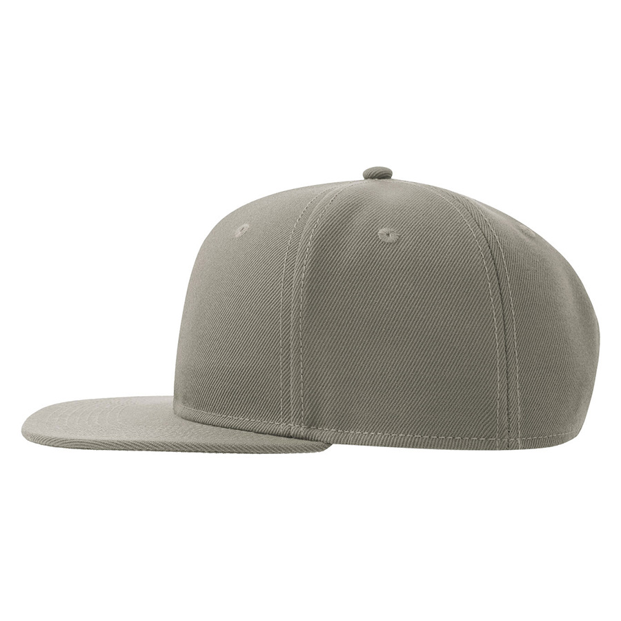 Бейсболка SNAP BACK-S, 6 клиньев, пластиковая застежка, серый-8