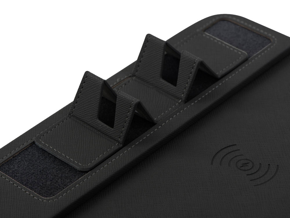 Многофункциональный коврик для мыши Multi Pad с беспроводной зарядкой и LCD экраном, 10 Вт, черный-6