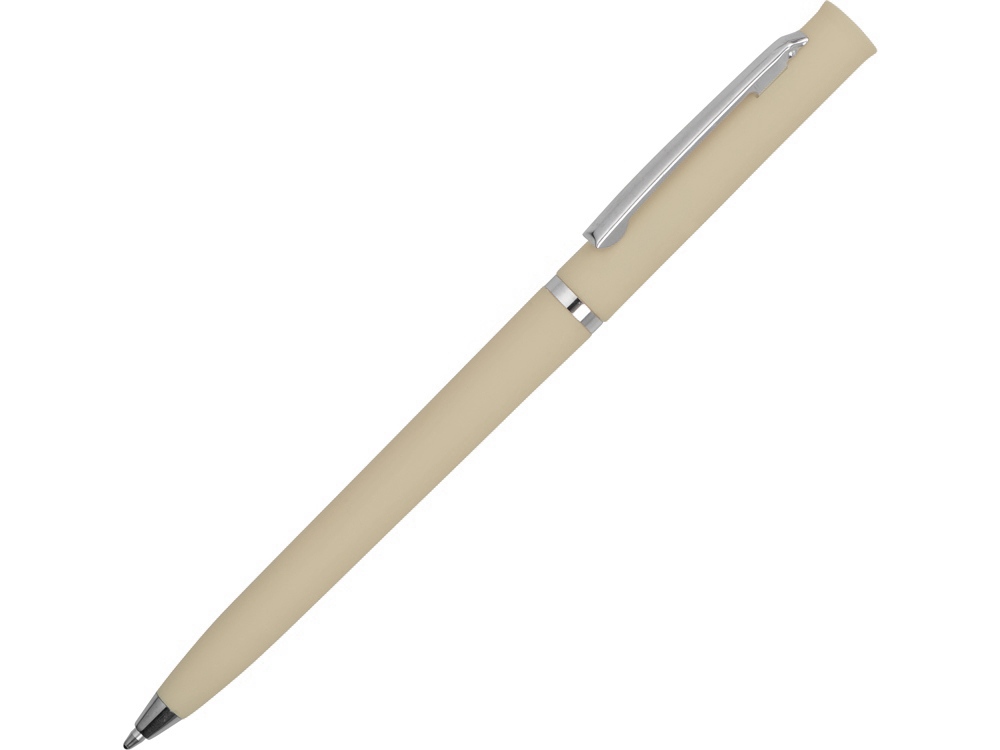 Ручка пластиковая шариковая Navi soft-touch, бежевый-0