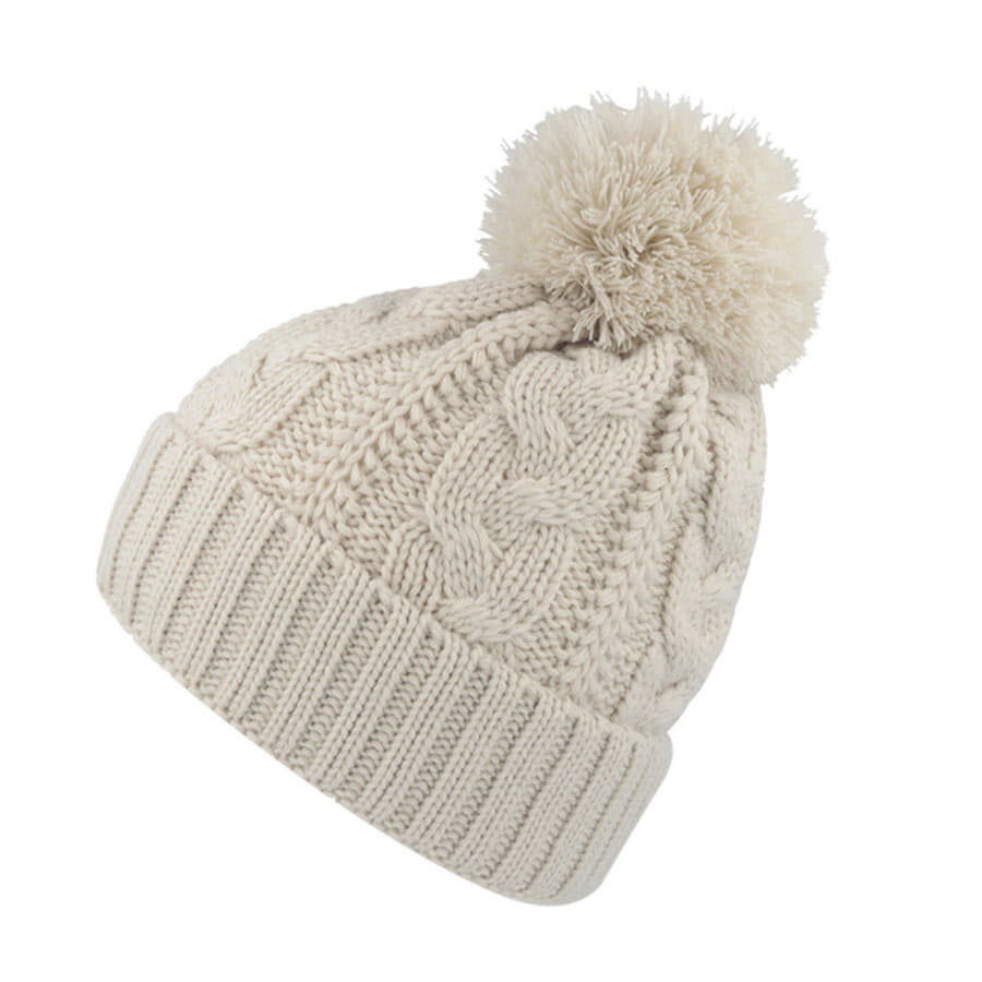 Шапка VOGUE,  белый, верх: 100% акрил, подкладка: 100% полиэстер, белый-8