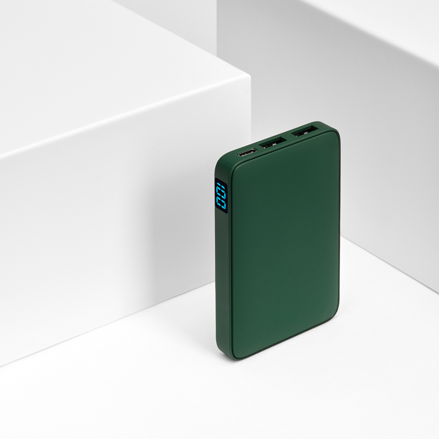 Внешний аккумулятор с подсветкой Анкор (Ancor) 5000 mAh, зеленый-7