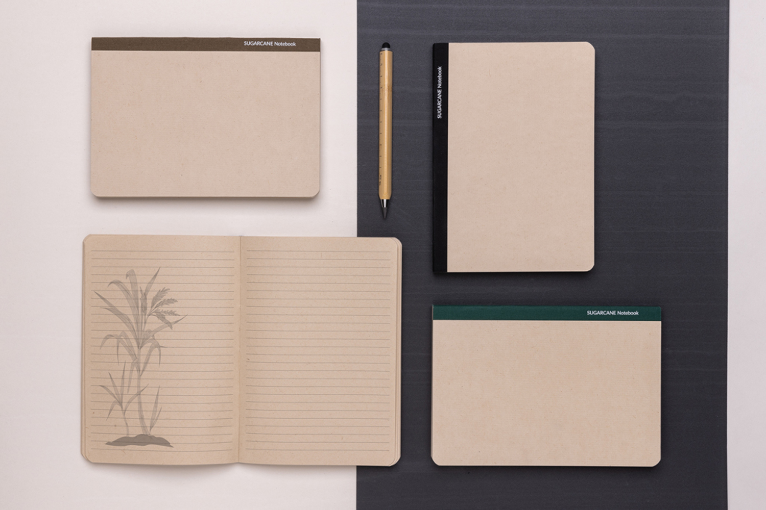 Блокнот Stylo из сахарного тростника (сертификат Bonsucro), A5-5
