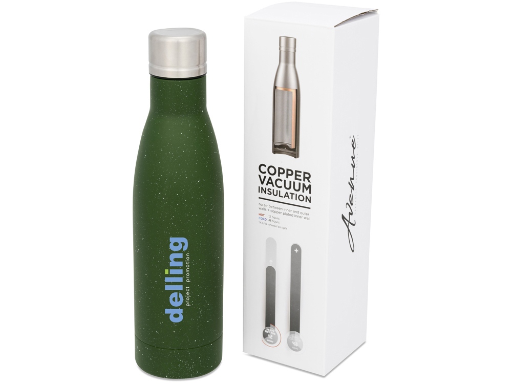 Бутылка Vasa в крапинку с вакуумной изоляцией, зеленый-3