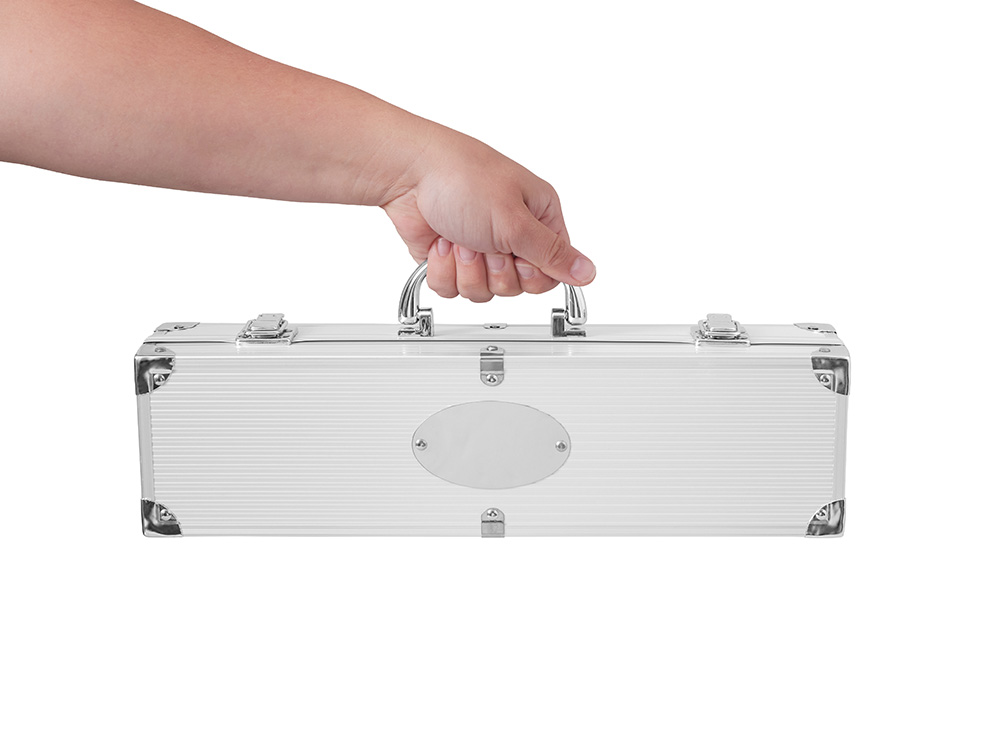 Набор для барбекю в кейсе: лопатка, щипцы, вилка Salvy-11