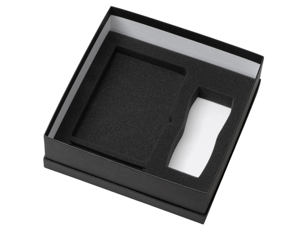 Подарочный набор с блокнотом С2, металлической ручкой и термокружкой, красный-2