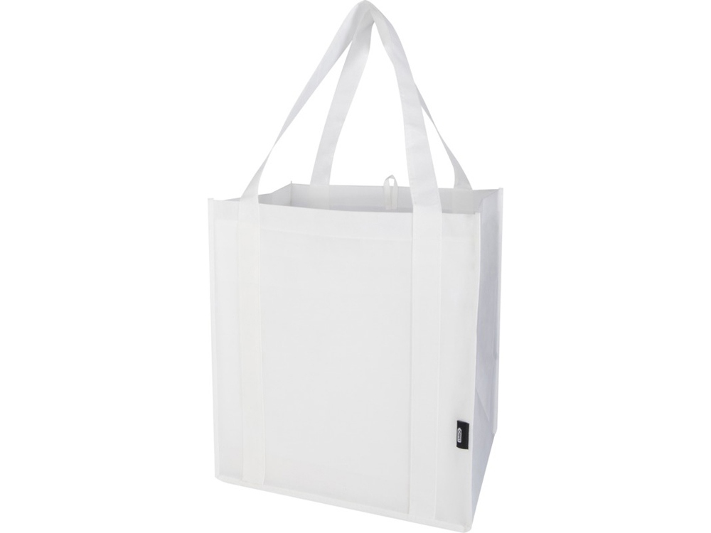 Liberty эко-сумка с прочным днищем объемом 6 л из нетканого материала, переработанного по стандарту GRS - Белый-0