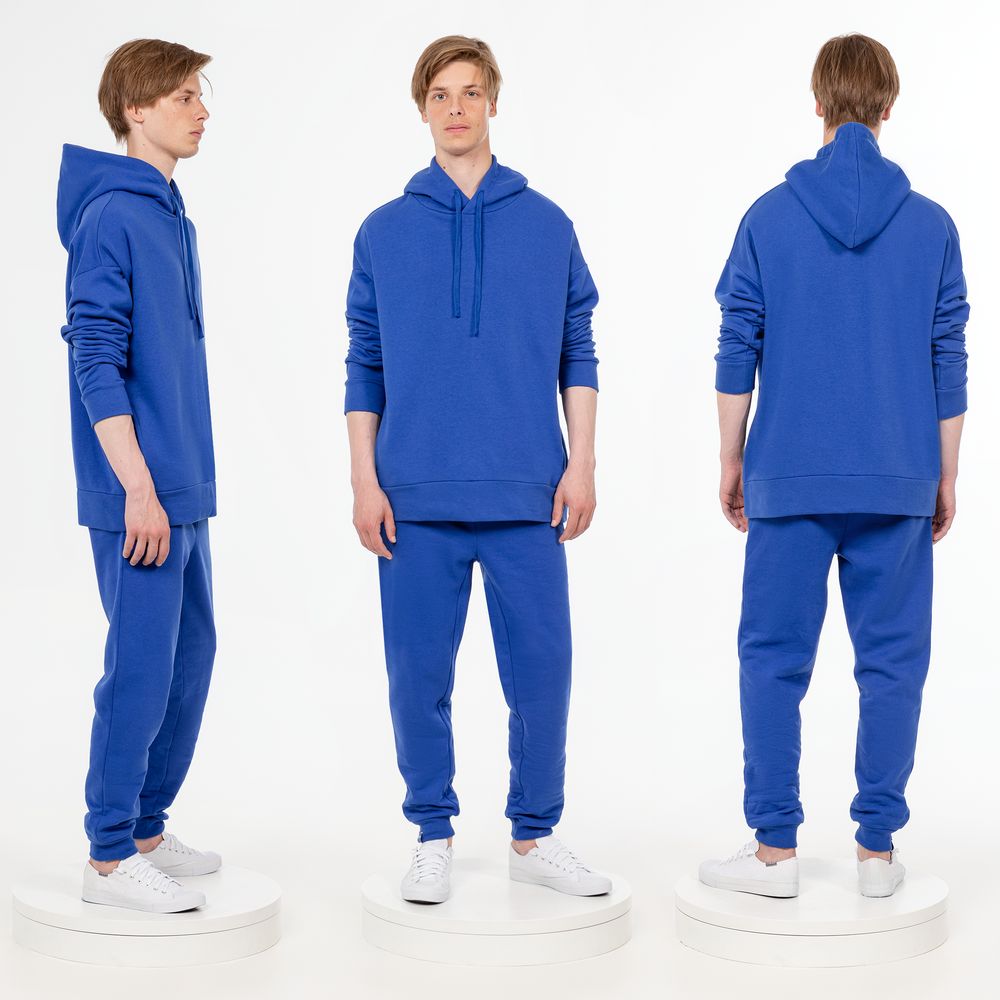 Худи унисекс H2, синее-2