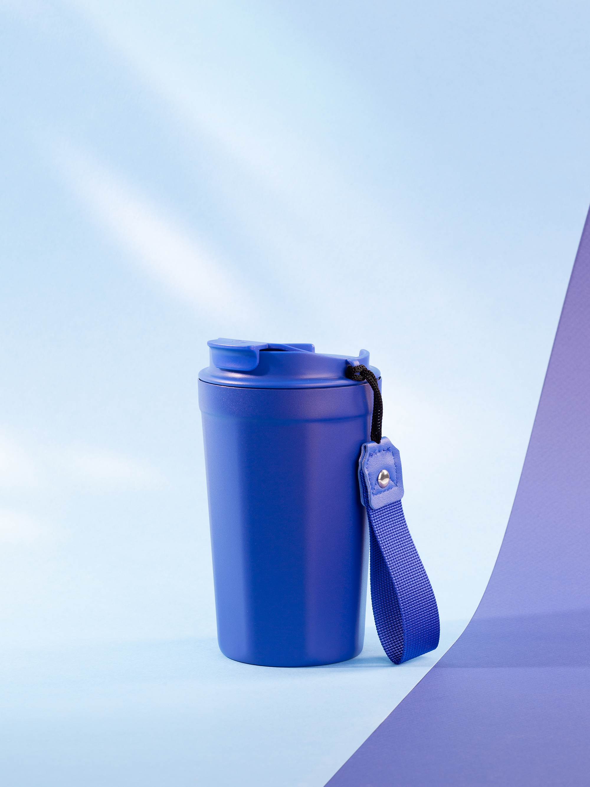 Термостакан "Eclipse" 400 мл, покрытие пудра, синий-1