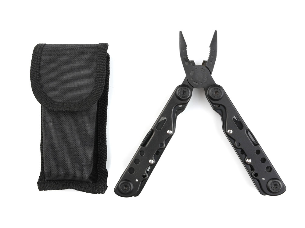 Мультитул Stinger, 105x40 мм, 13 функций, сталь, чёрный, в комплекте нейлоновый чехол-3