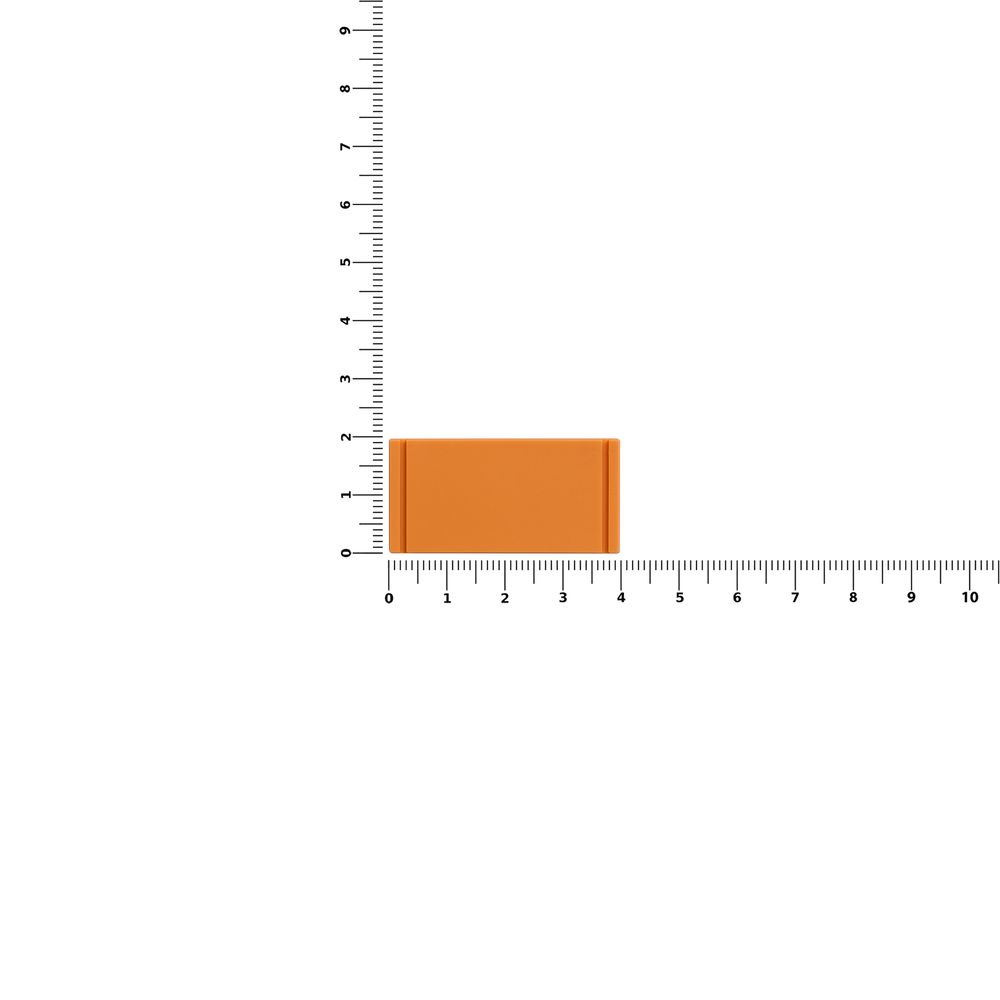 Лейбл из ПВХ Dzeta, XS, оранжевый-0