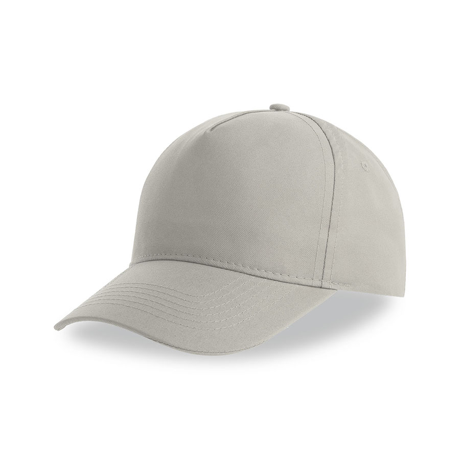 Бейсболка RECY FIVE, 5 клиньев, застежка-липучка, серый-0