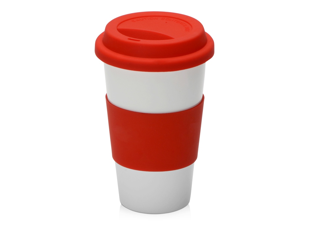 Фарфоровая кружка с двойными стенками Toronto, 300 мл, красный-0