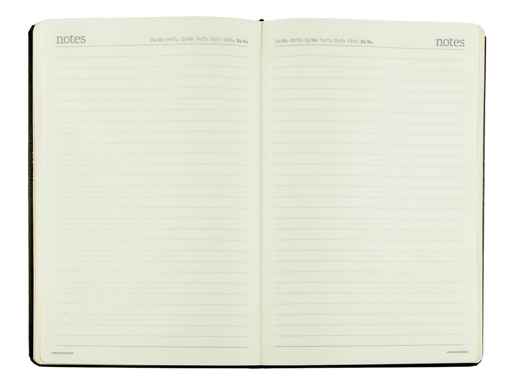 Ежедневник недатированный А5 Megapolis, черный (золотой обрез)-4