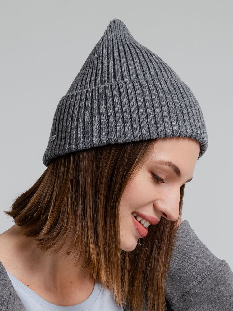 Шапка Stout, серый меланж-5