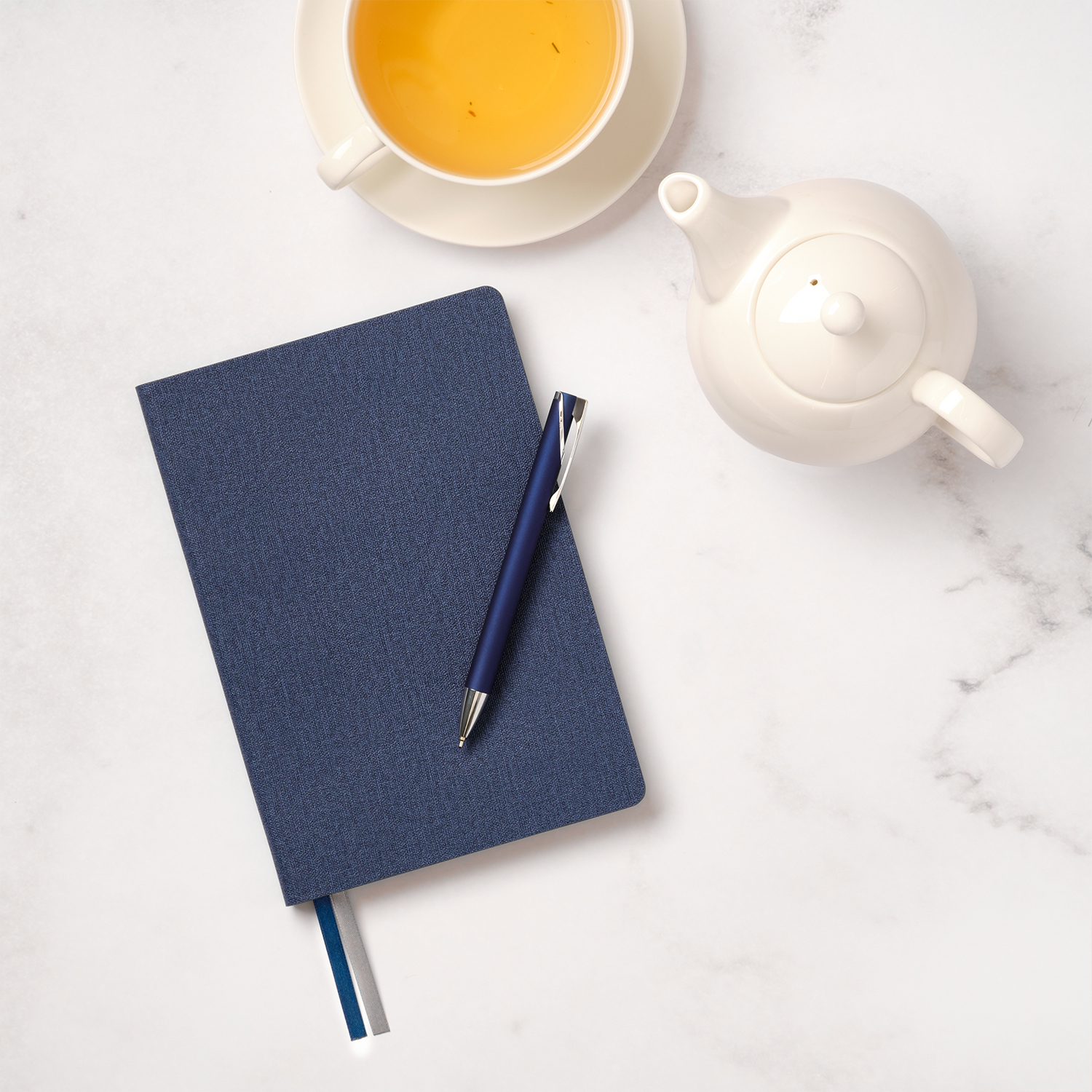 Ежедневник Твид (Tweed) недатированный, синий-12