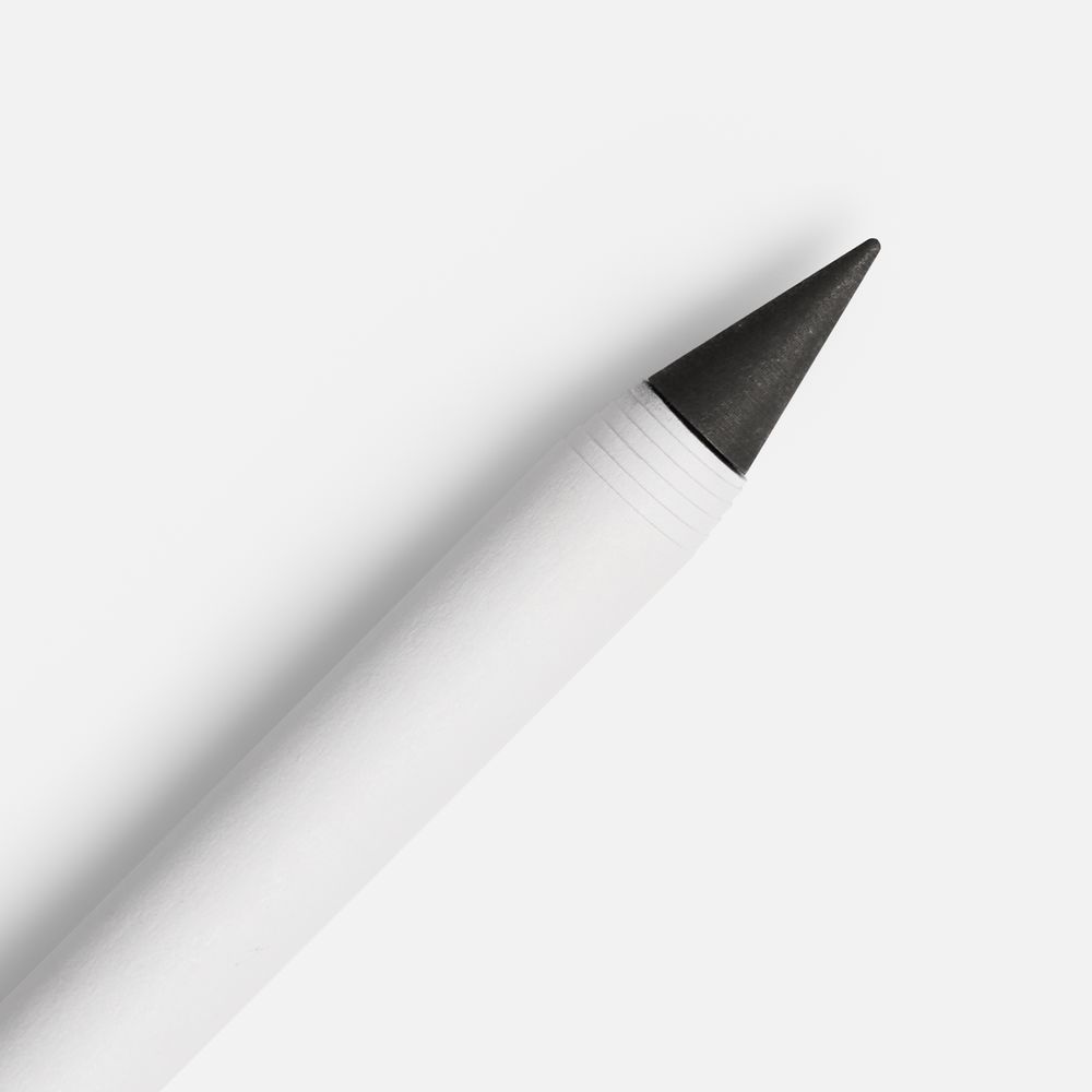 Вечный карандаш Carton Inkless, белый-1