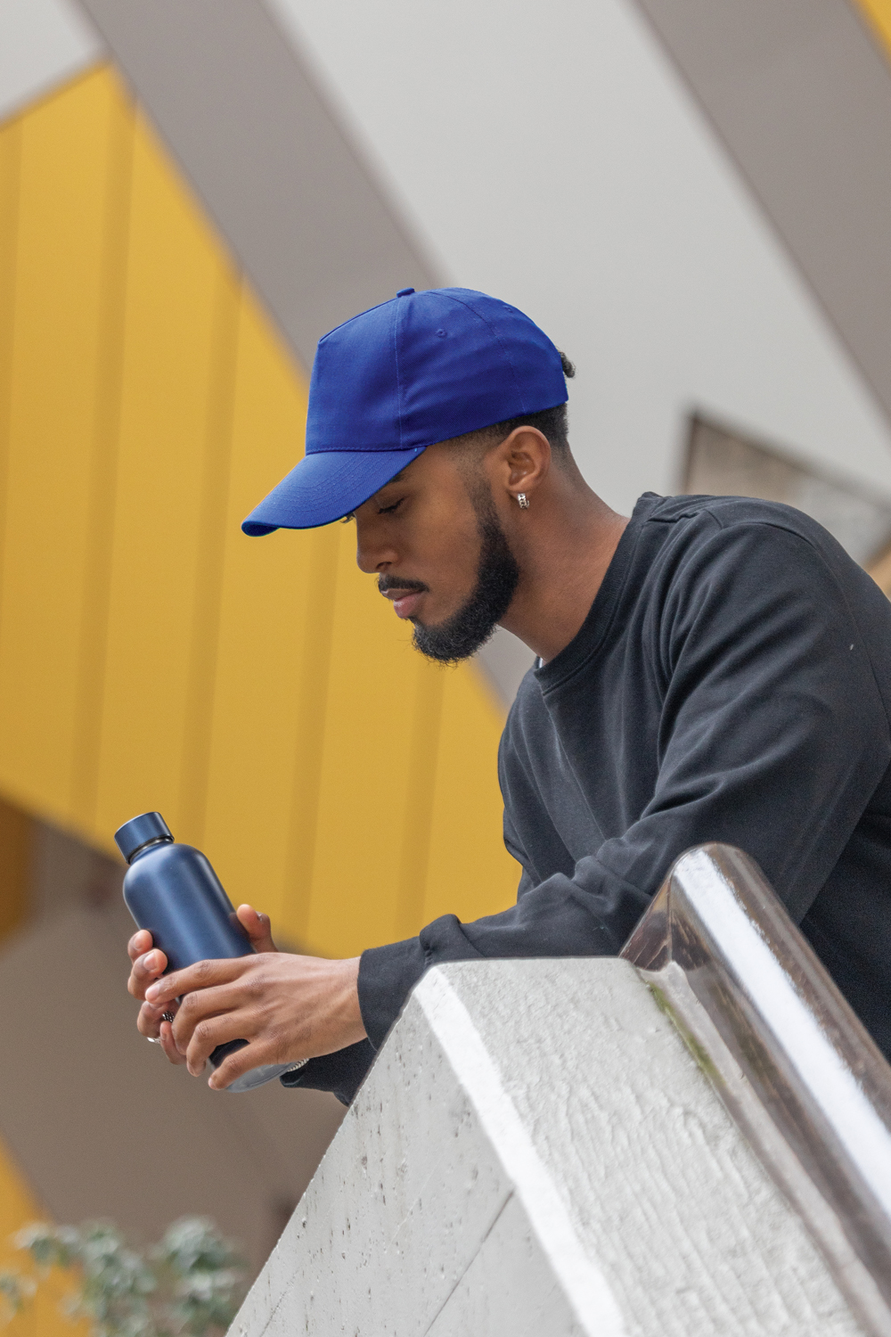 Бейсболка Impact из переработанного хлопка AWARE™, 5 клиньев, 280 г/м2-11