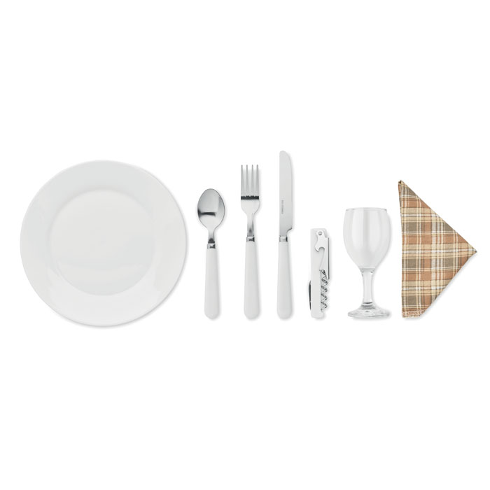 Плетеная корзина на 2 персоны, древесный-3