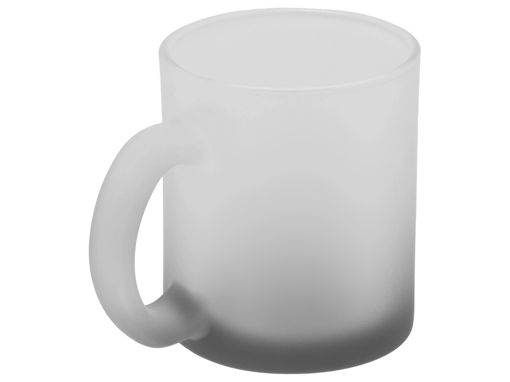 Стеклянная матовая кружка Омбре с градиентом для сублимации, черный-2