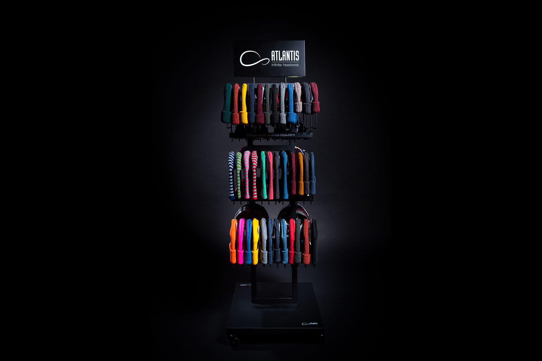 Стойка напольная с образцами_ATLANTIS BLACK RETAIL DOUBLE SIDE DISPLAY
, черный-3