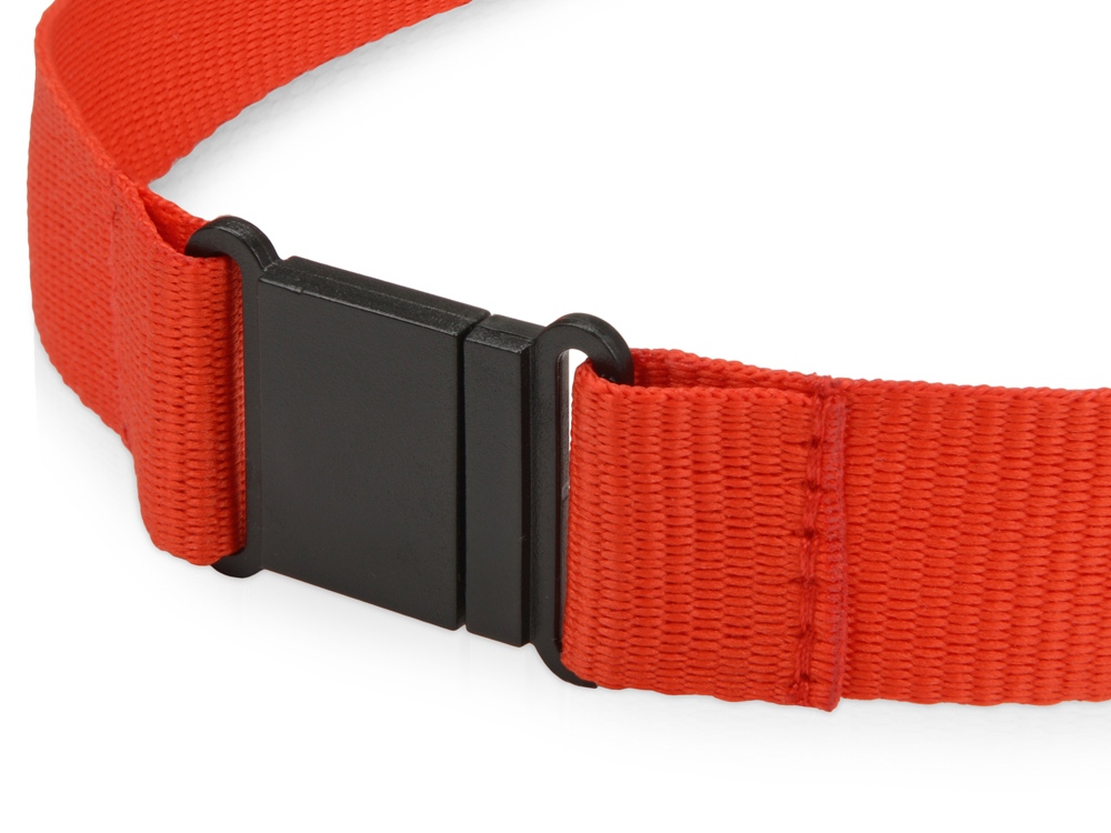 Ланьярд с карабином и замком безопасного разрыва, красный-2