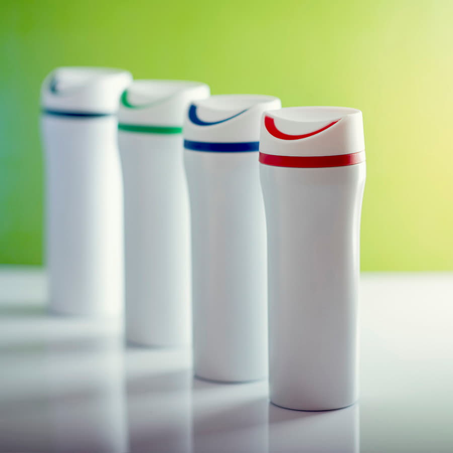 Термокружка вакуумная UNIQUE, 450 мл, белый, черный-3