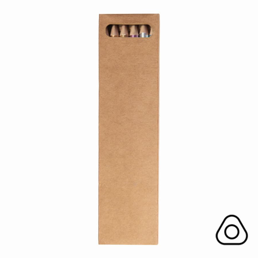 Цветные карандаши METALLIC, 6 цветов, бежевый-5