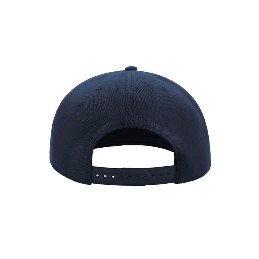 Бейсболка SNAP BACK, 6 клиньев, пластиковая застежка, темно-синий-5