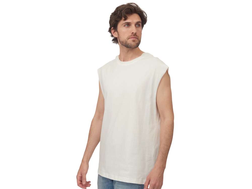 Майка оверсайз Berlin, унисекс, молочный-3