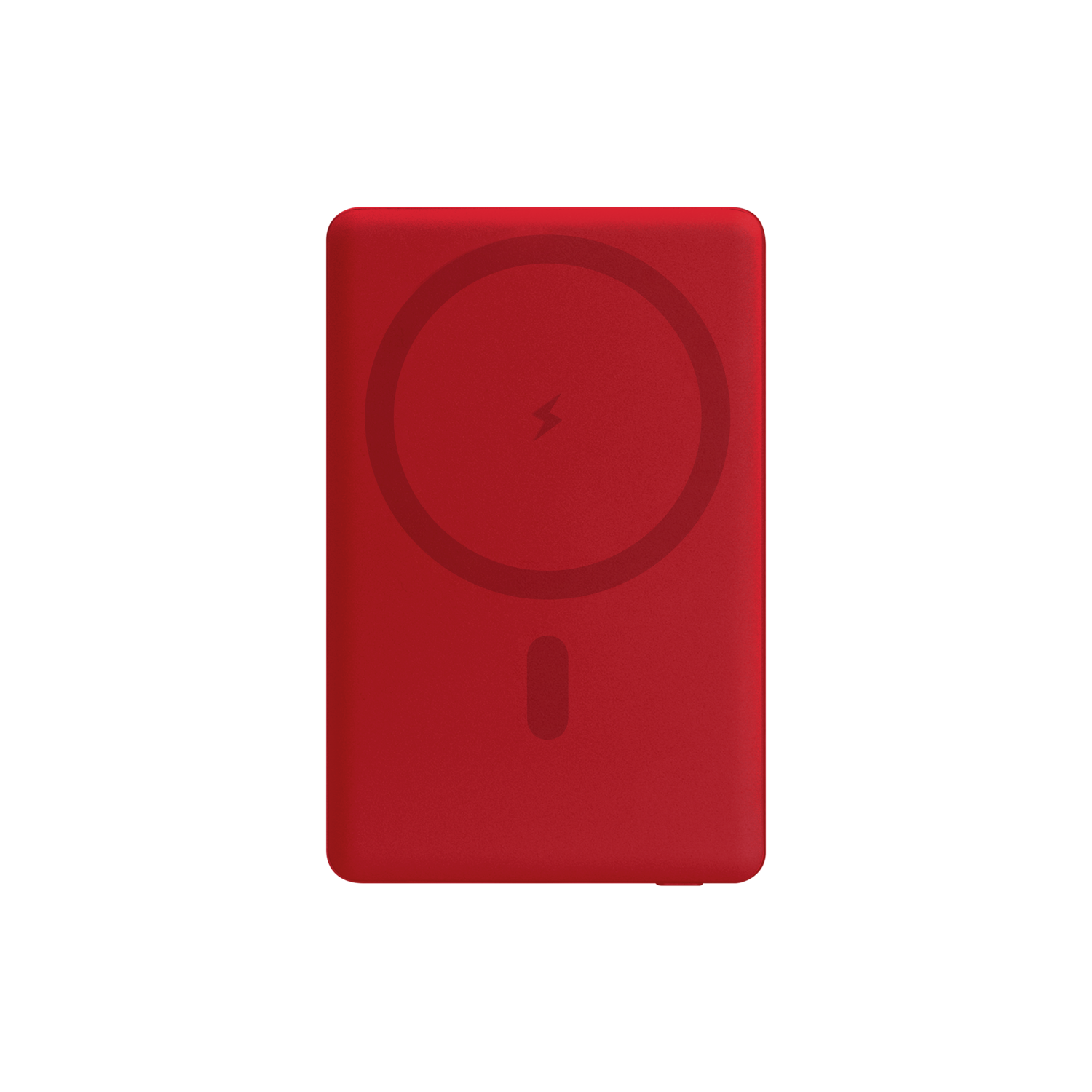 Внешний аккумулятор Atlantis PD 5000mAh с функцией беспроводной зарядки 15W, красный-5