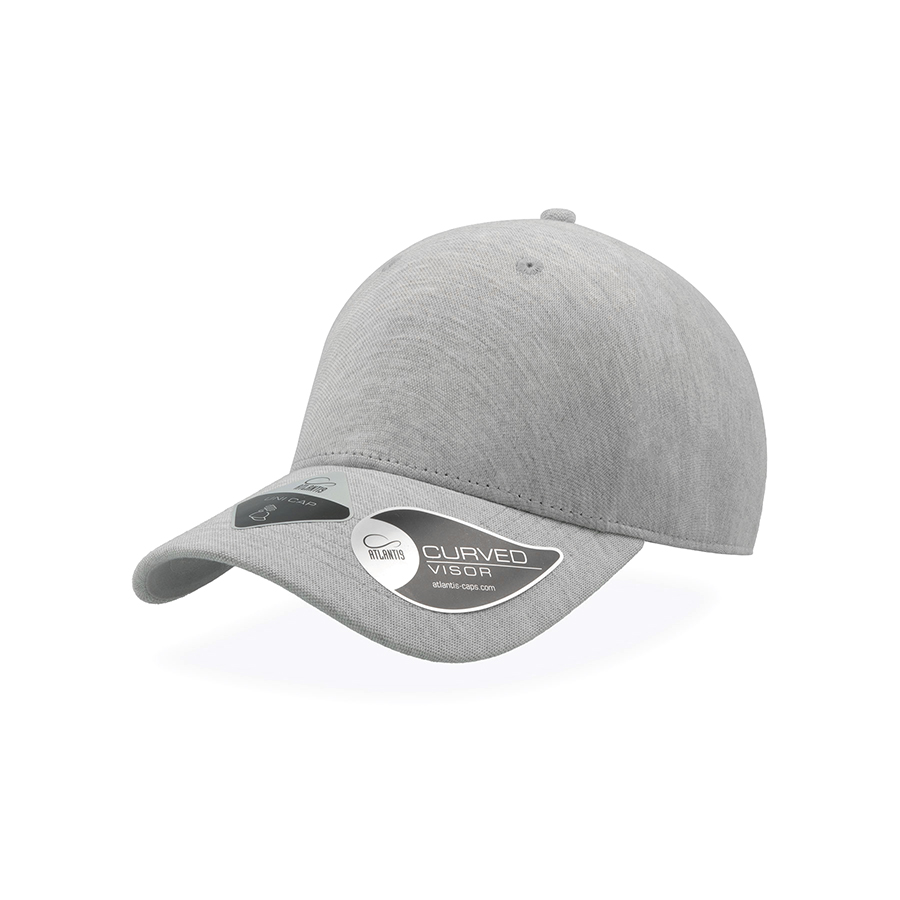 Бейсболка UNI-CAP PIQUET, без панелей и швов, без застежки, серый-0