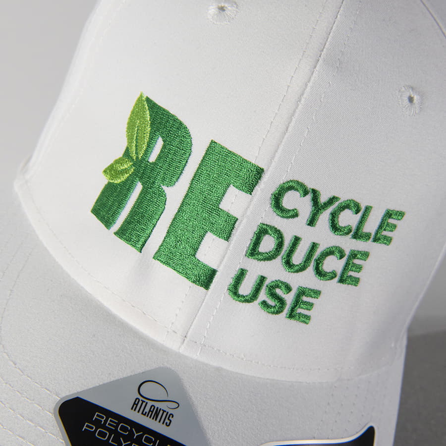 Бейсболка RECY FEEL, переработанный полиэстер, 6 клиньев, пластиковая застежка, темно-синий-3