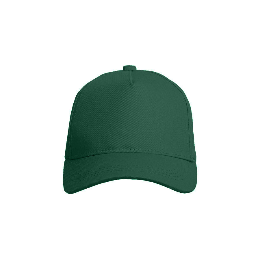 Бейсболка VALLEY, 5 клиньев, металлическая застежка, темно-зелёный-4