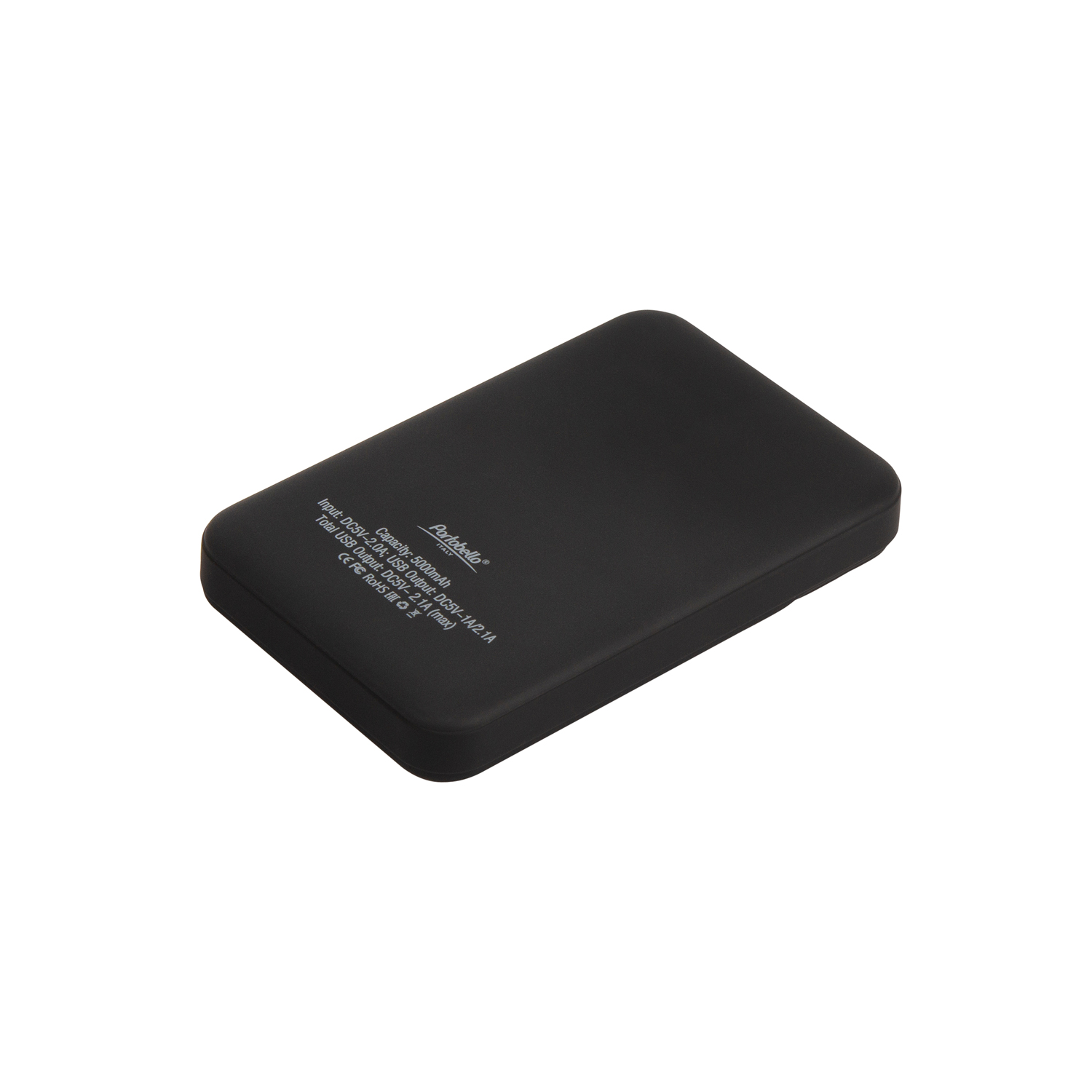 Внешний аккумулятор с подсветкой Скайлайн (Skyline), 5000 mAh, черный-1