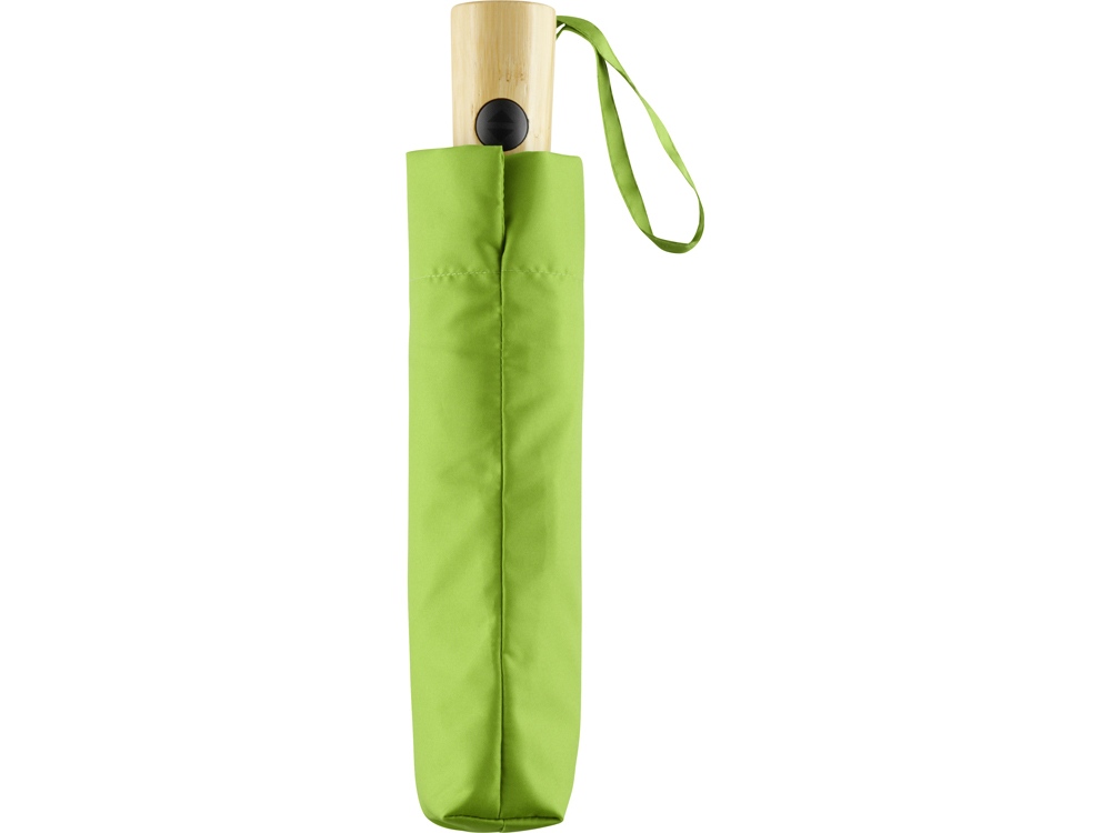 Зонт складной 5429 ÖkoBrella из бамбука, полуавтомат, лайм-9