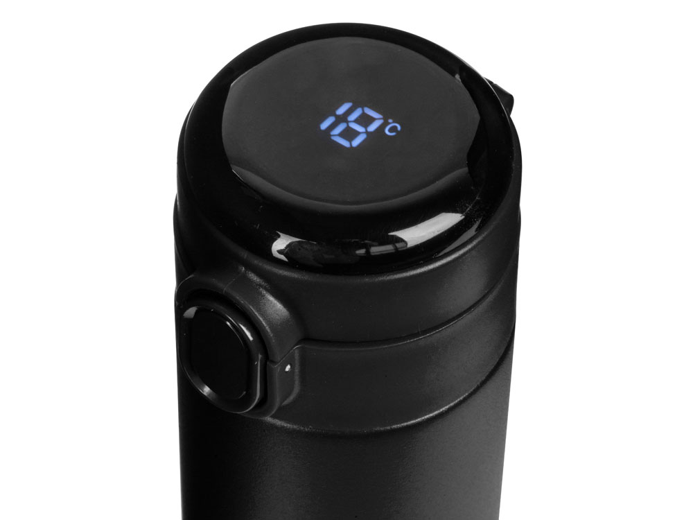 Вакуумная термокружка Waterline с медной изоляцией Bravo, 400 мл, тубус, черный-3