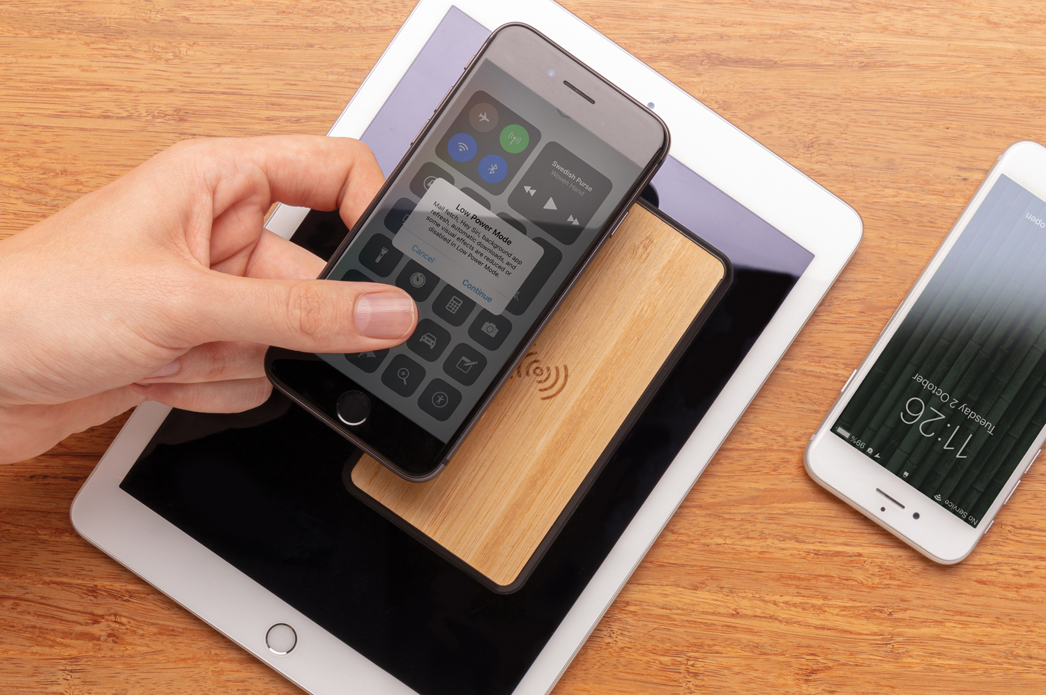 Внешний аккумулятор из переработанного пластика RCS с функцией беспроводной зарядки, 8000 мАч-4