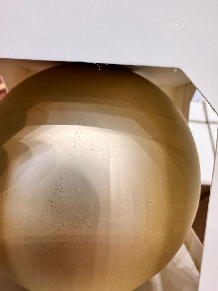 Оформительский шар Finery, 8 см, матовый золотистый-1