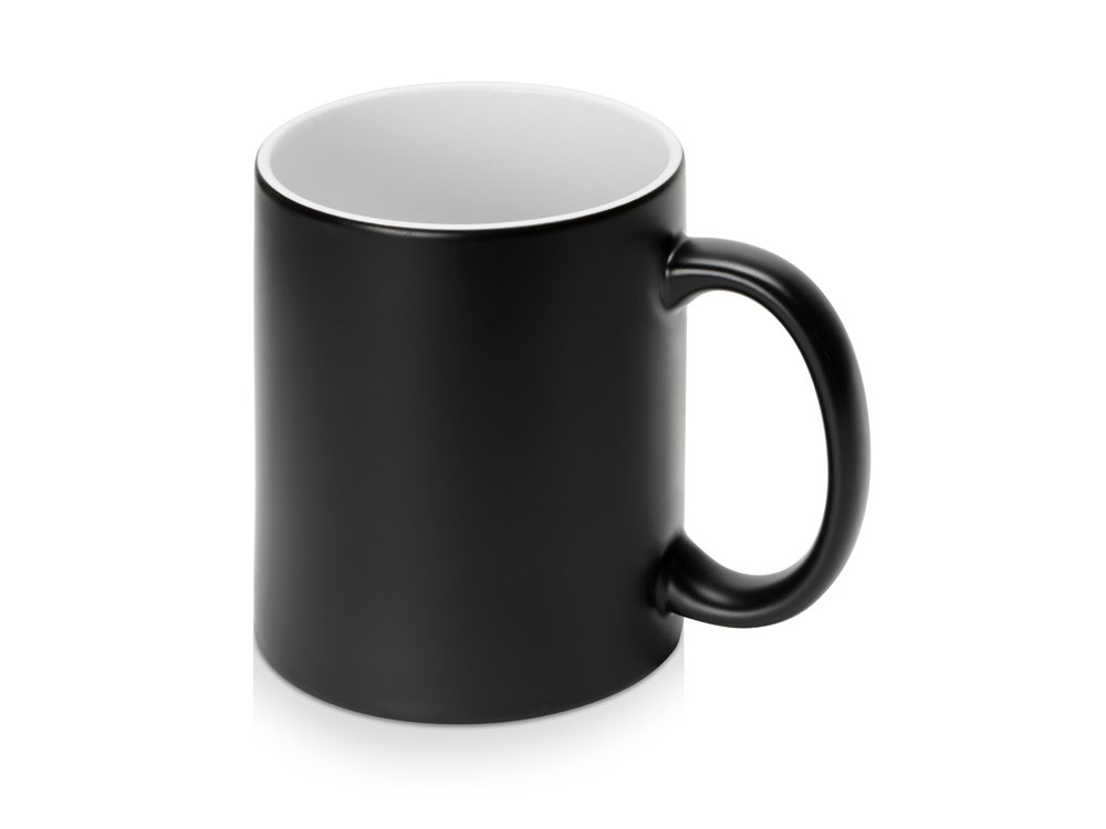 Кружка-хамелеон Magic матовая, черный/белый-0