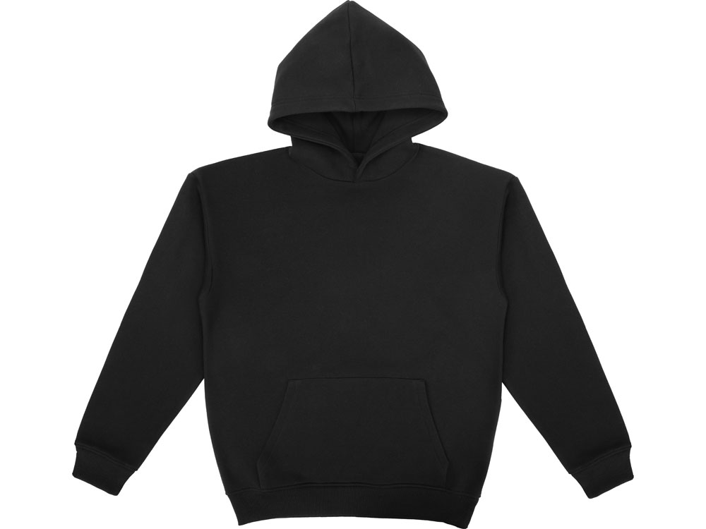 Толстовка с капюшоном оверсайз Berlin унисекс, черный-15